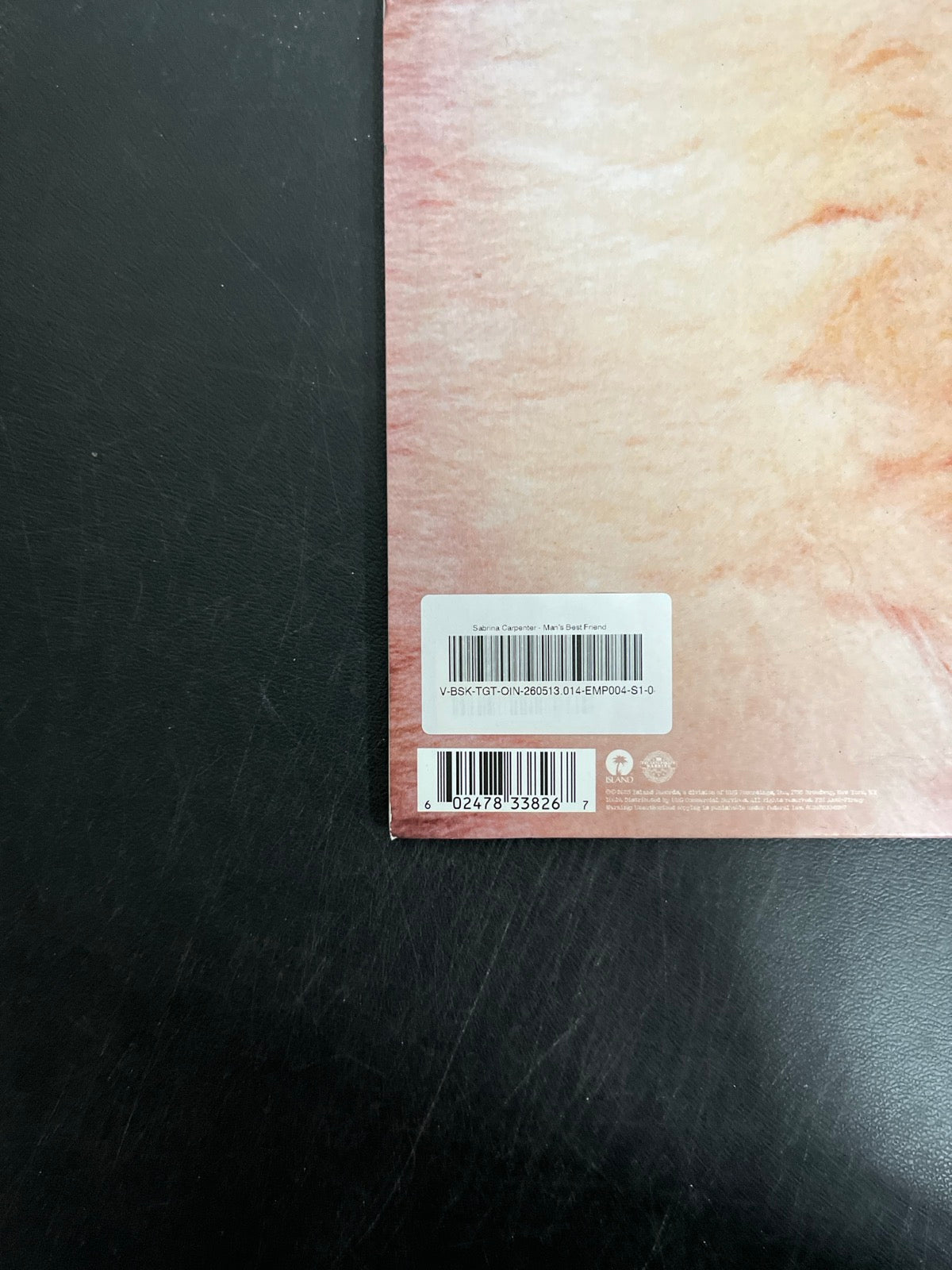 BACK_BL - Sabrina Carpenter - Man's Best Friend LE White Vinyl USED NOT TESTED