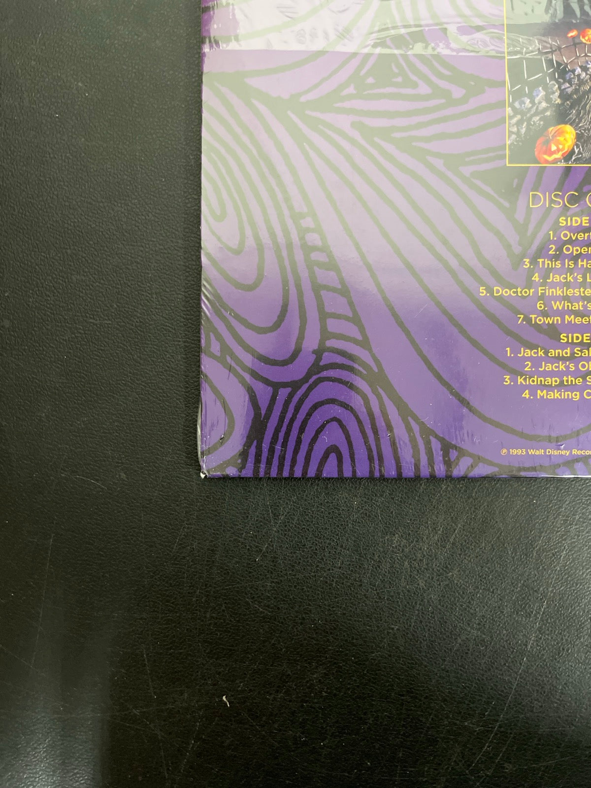 BACK_BL - Danny Elfman - Tim Burton's The ... LE Purple/Yellow Vinyl USED NOT TESTED