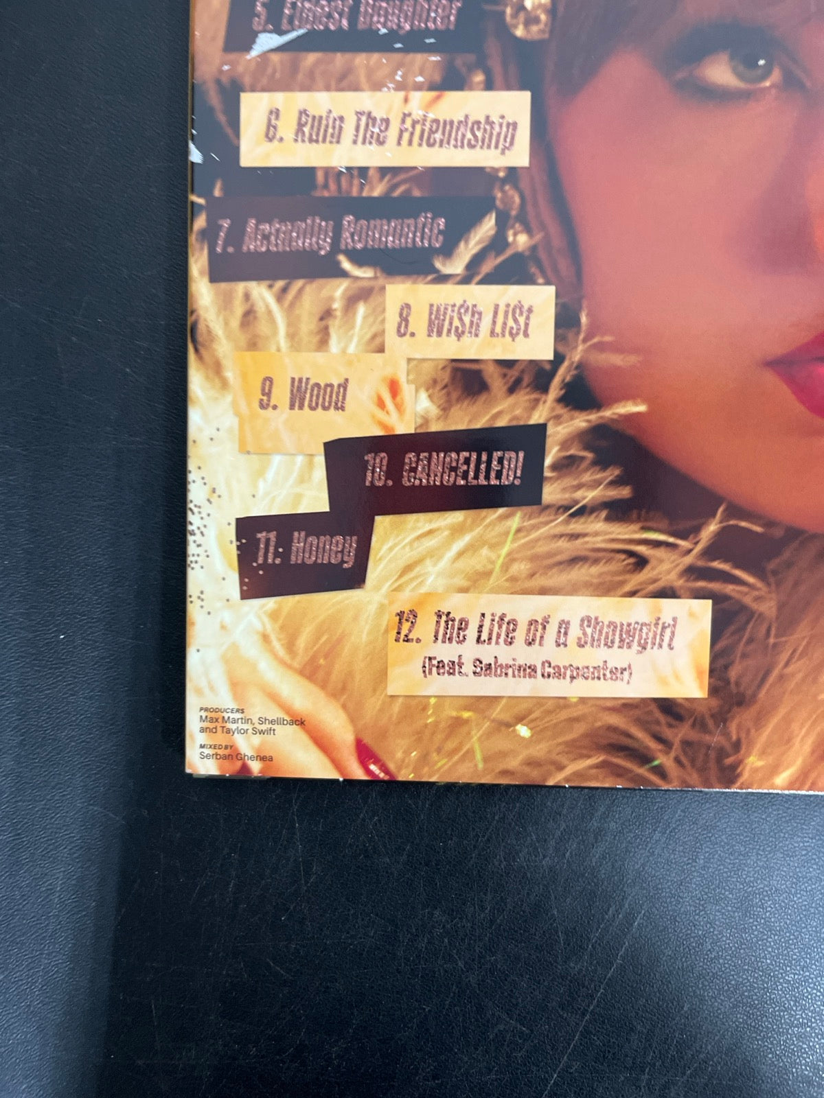 BACK_BL - Taylor Swift - The Life of a ... LE 180gm Pink Yellow Vinyl USED NOT TESTED