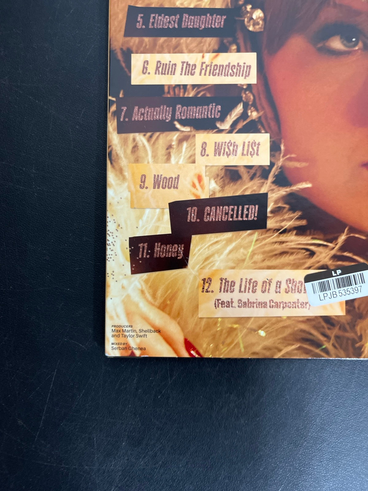 BACK_BL - Taylor Swift - The Life of a ... LE 180gm Pink Yellow Vinyl USED NOT TESTED