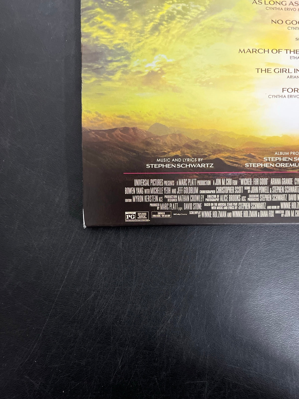 BACK_BL - Wicked: For Good OST LE Pink / Green Vinyl USED NOT TESTED