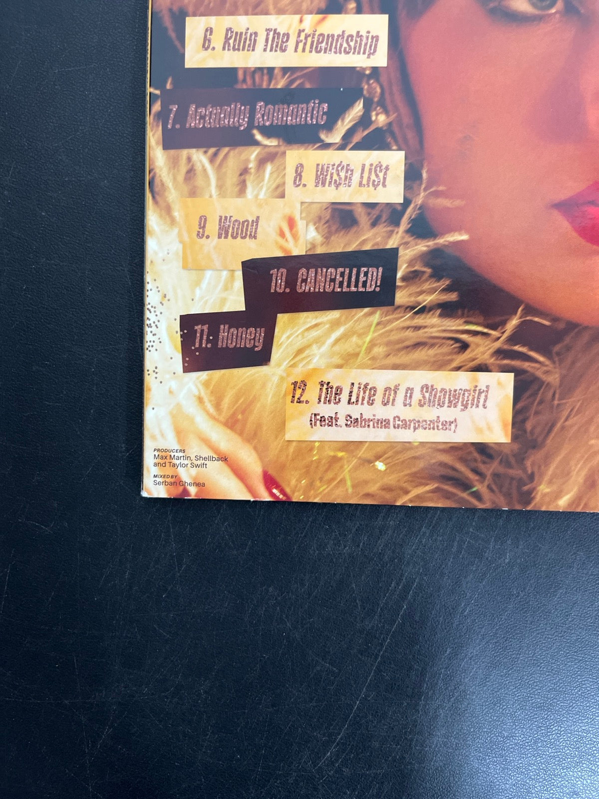 BACK_BL - Taylor Swift - The Life of a ... LE 180gm Pink Yellow Vinyl USED NOT TESTED