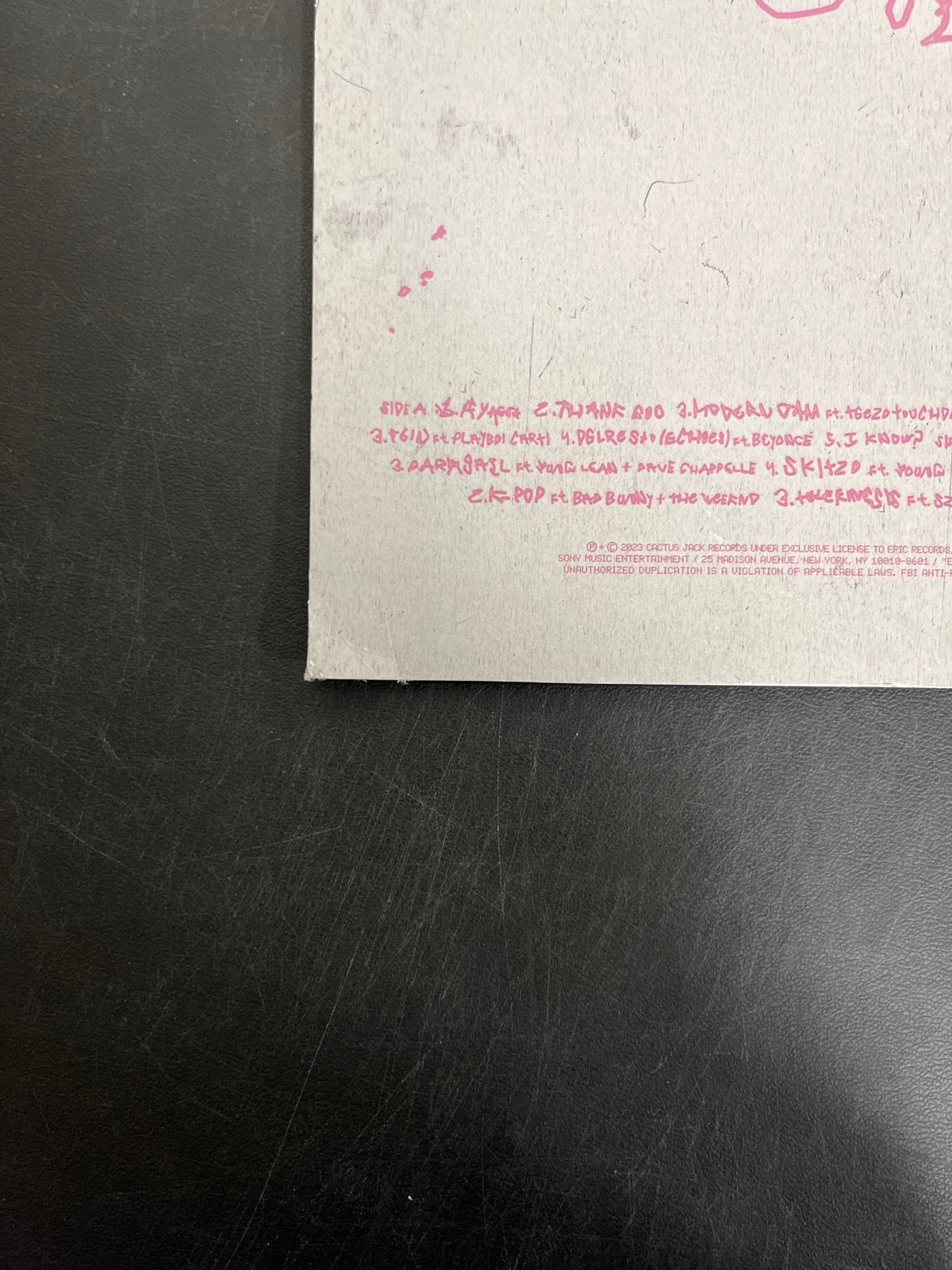 BACK_BL - Travis Scott - UTOPIA Vinyl WARPED NOT TESTED