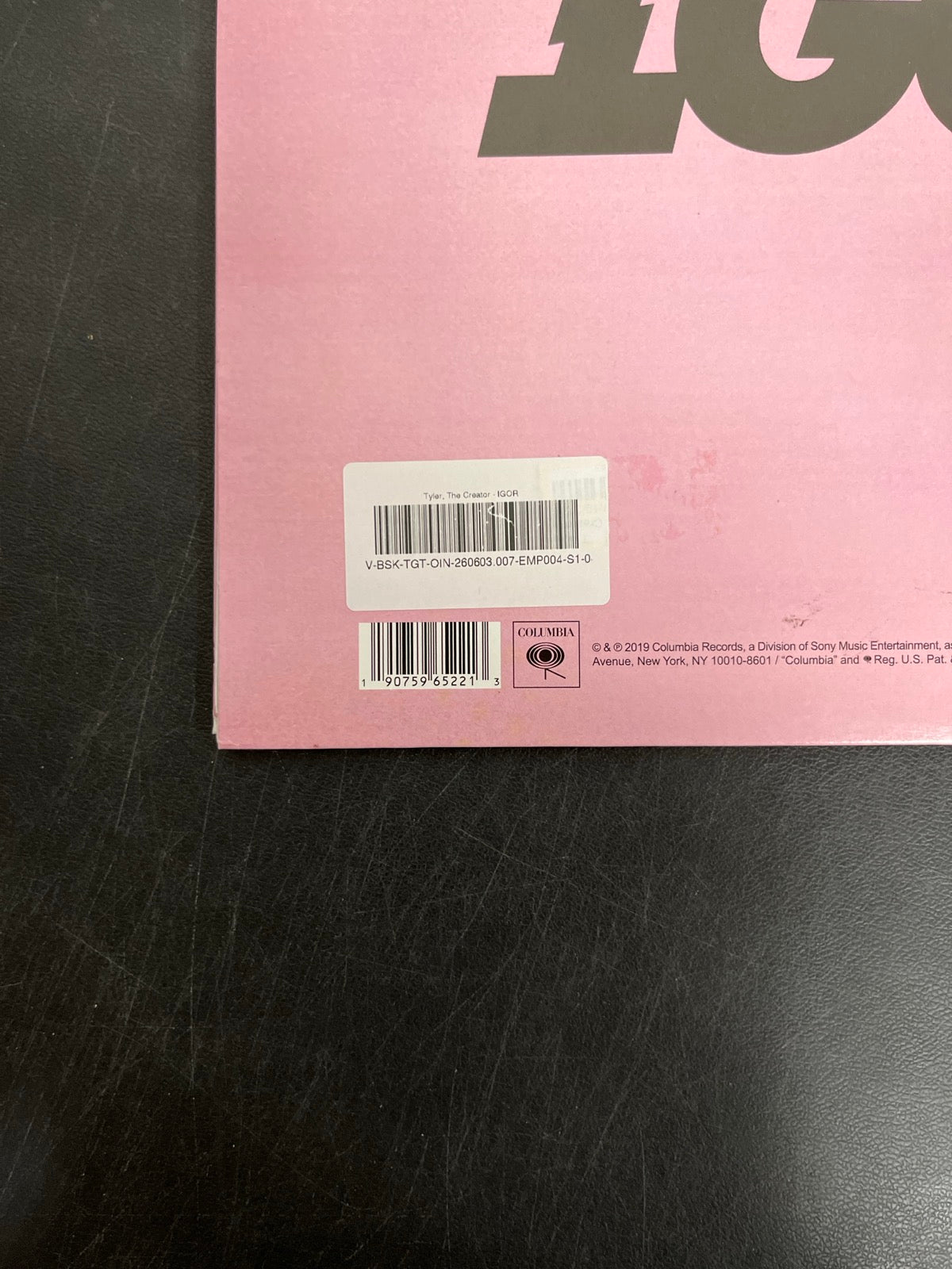 BACK_BL - Tyler, The Creator - IGOR Black Vinyl USED NOT TESTED