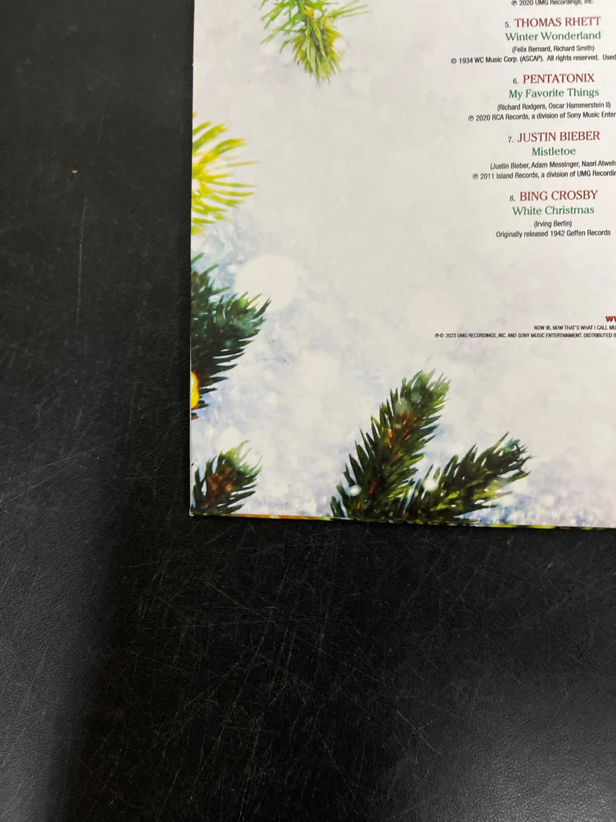 BACK_BL - Now That's What I Call A Most Wonderful Chr ... LE Green Vinyl USED NOT TESTED