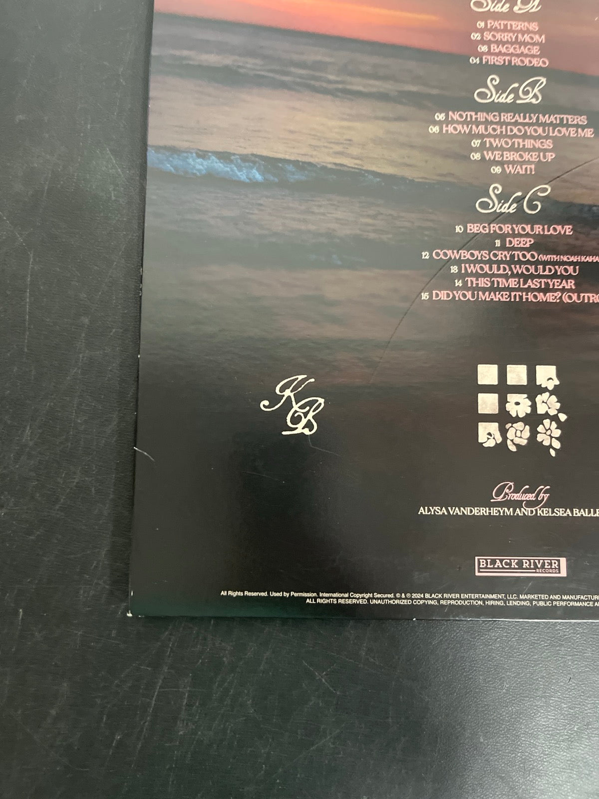 BACK_BL - Kelsea Ballerini - Patterns LE Uncharted Waters Vinyl USED NOT TESTED