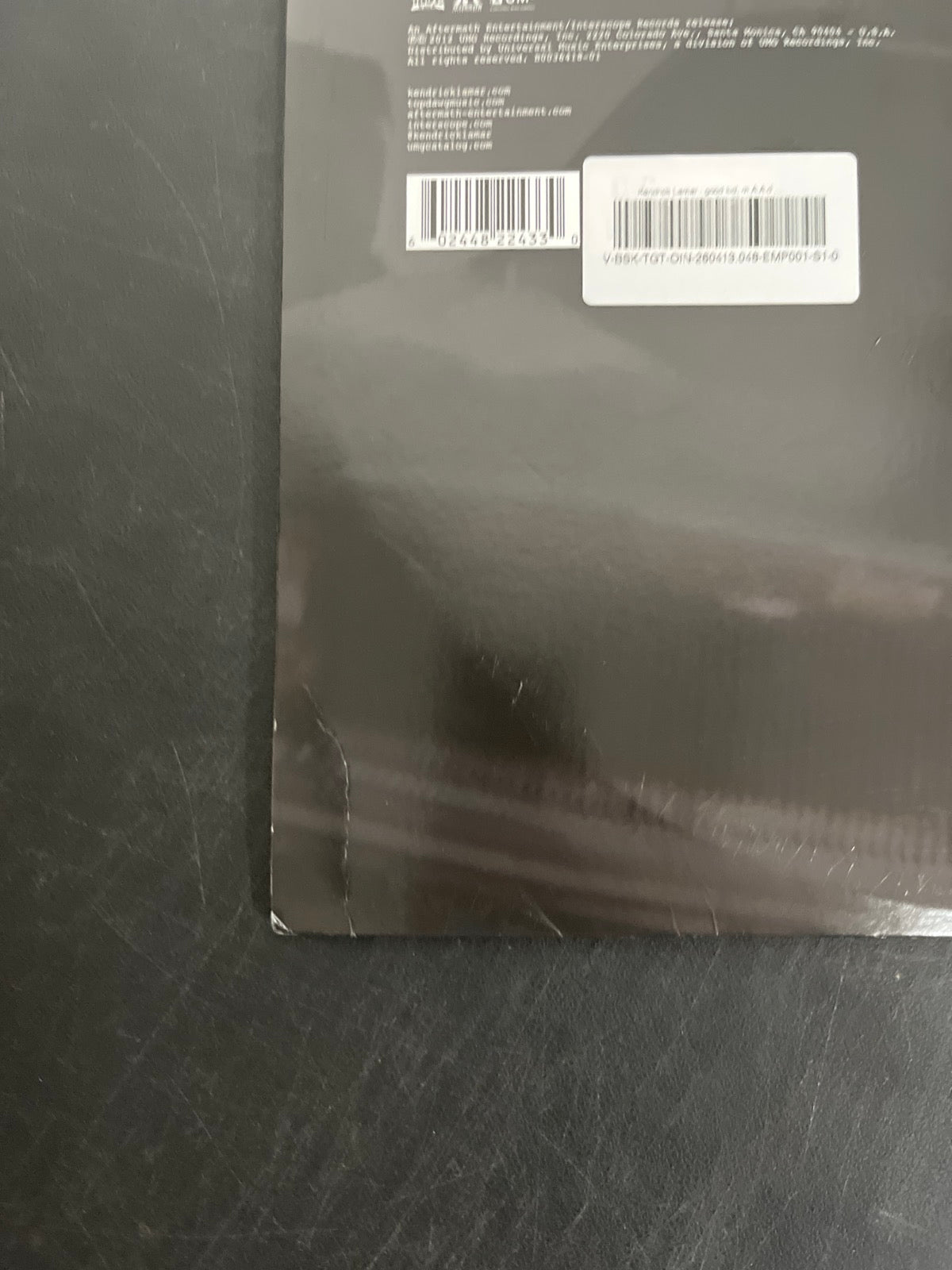 BACK_BL - Kendrick Lamar - good kid, m.A.A.d city LE Red Vinyl USED NOT TESTED