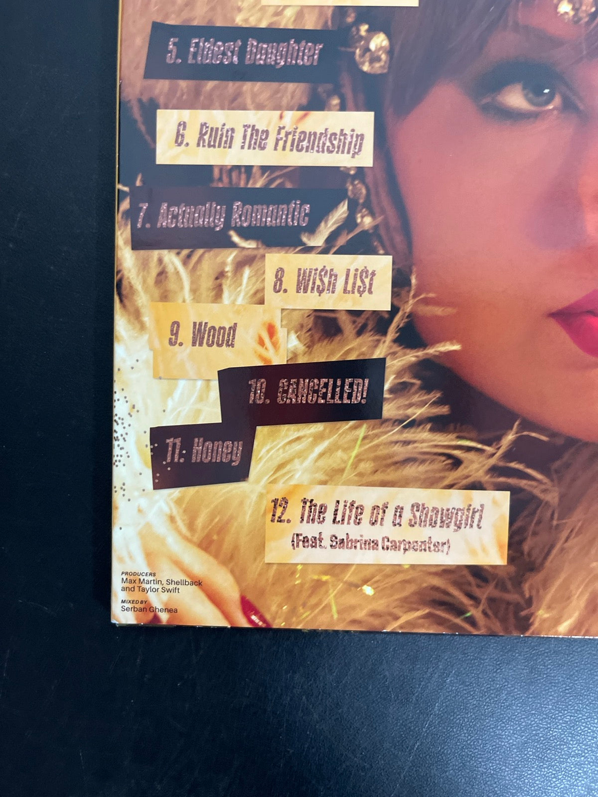 BACK_BL - Taylor Swift - The Life of a ... LE 180gm Pink Yellow Vinyl USED NOT TESTED