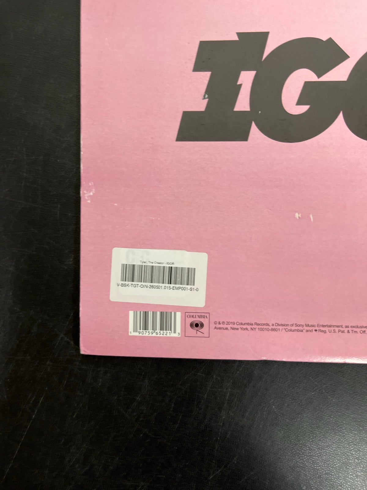 BACK_BL - Tyler, The Creator - IGOR Black Vinyl USED NOT TESTED