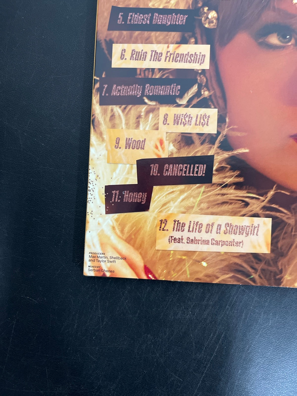 BACK_BL - Taylor Swift - The Life of a ... LE 180gm Pink Yellow Vinyl USED NOT TESTED