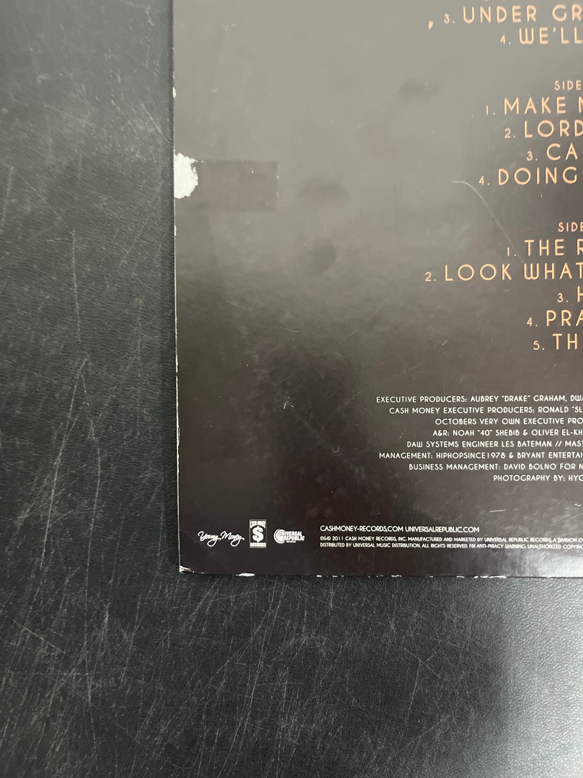 BACK_BL - Drake - Take Care Reissue Vinyl USED NOT TESTED