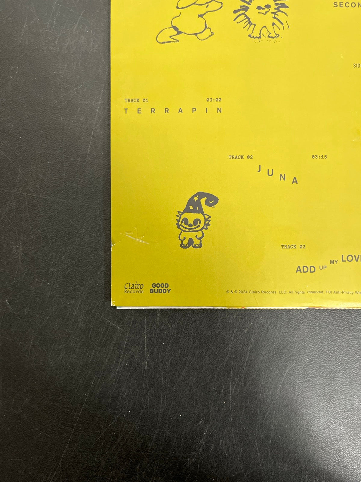 BACK_BL - Clairo - Charm 1st Anniv. LE 3 Color Striped Vinyl USED NOT TESTED