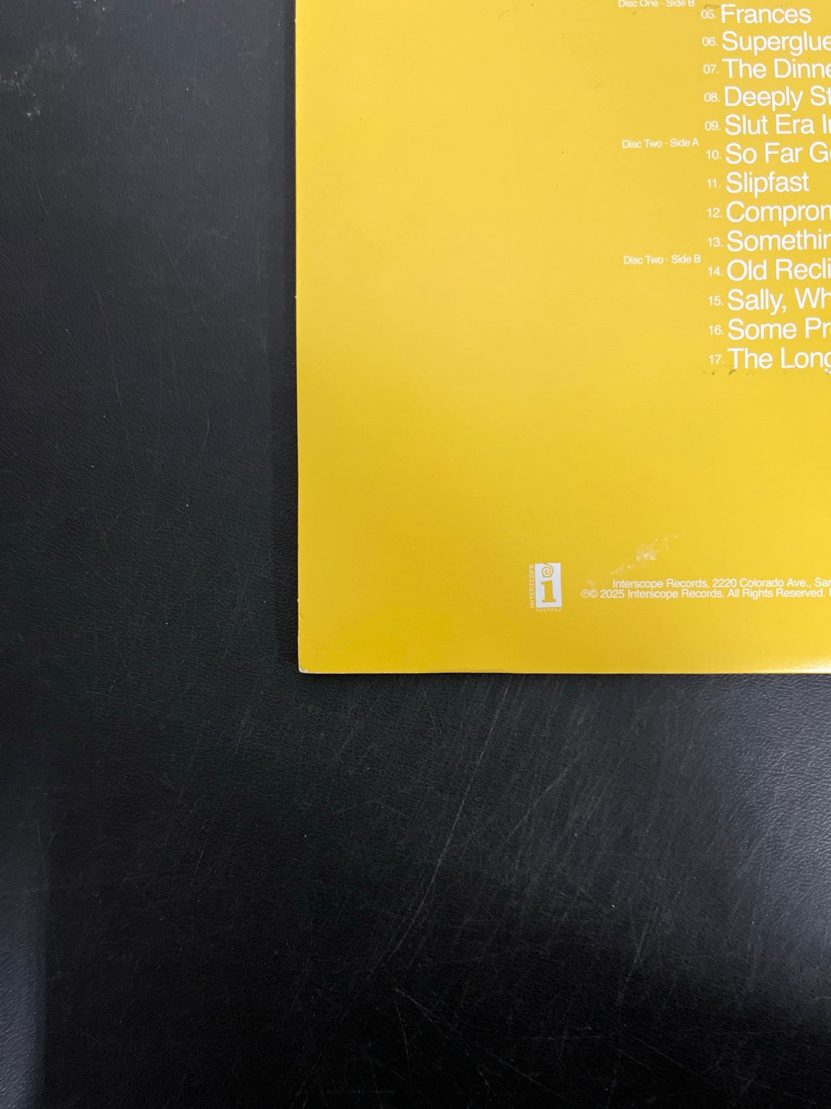 BACK_BL - Role Model - Kansas Anymore (The ...) Deluxe Yellow Vinyl USED NOT TESTED