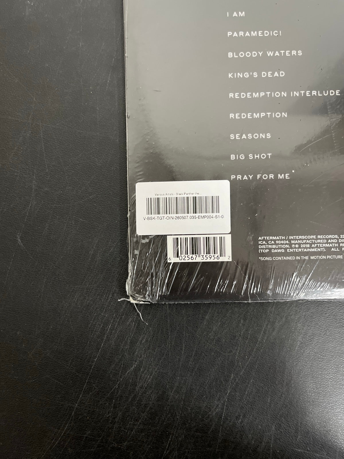 BACK_BL - Black Panther: The Album OST LE Black Vinyl USED NOT TESTED