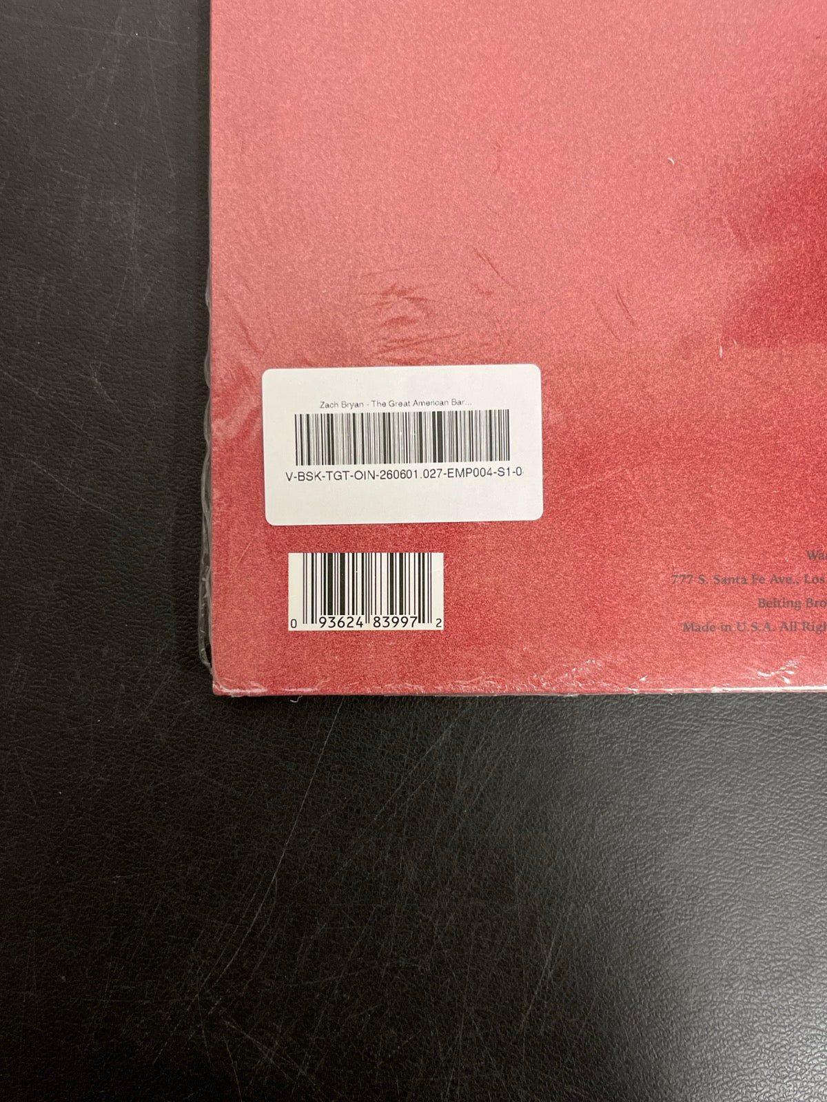 BACK_BL - Zach Bryan - The Great American... Target Exclusive Vinyl USED NOT TESTED