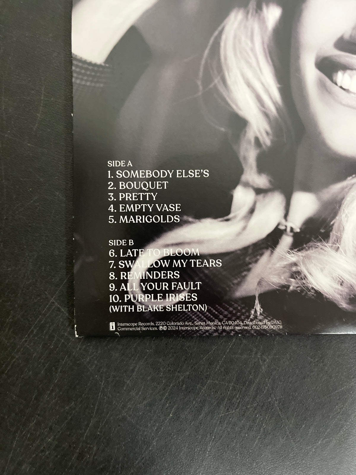 BACK_BL - Gwen Stefani - Bouquet LE Orchid Etched Numbered Vinyl USED NOT TESTED