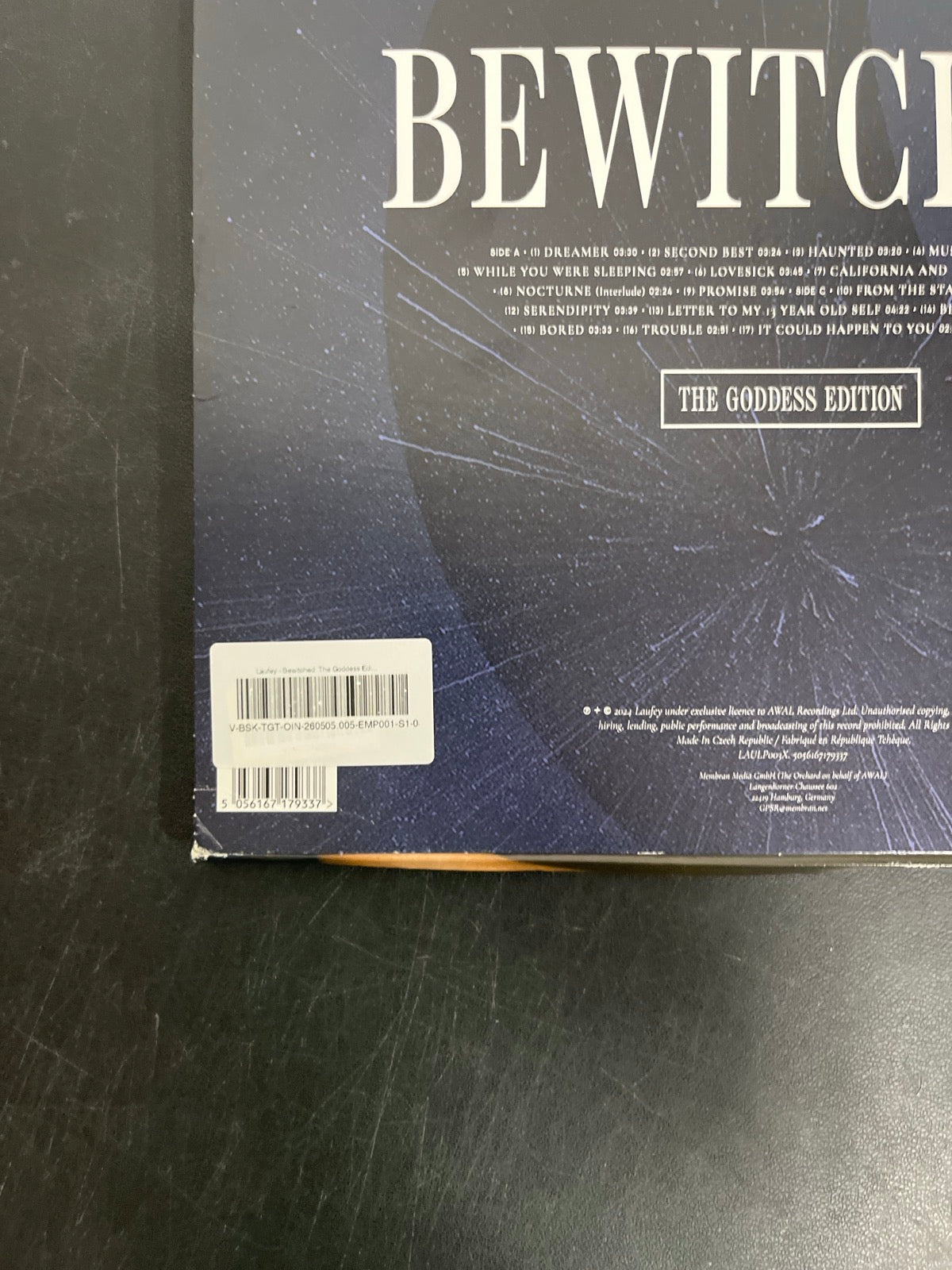 BACK_BL - Laufey - Bewitched: The Goddess Edition LE Blue Vinyl USED NOT TESTED