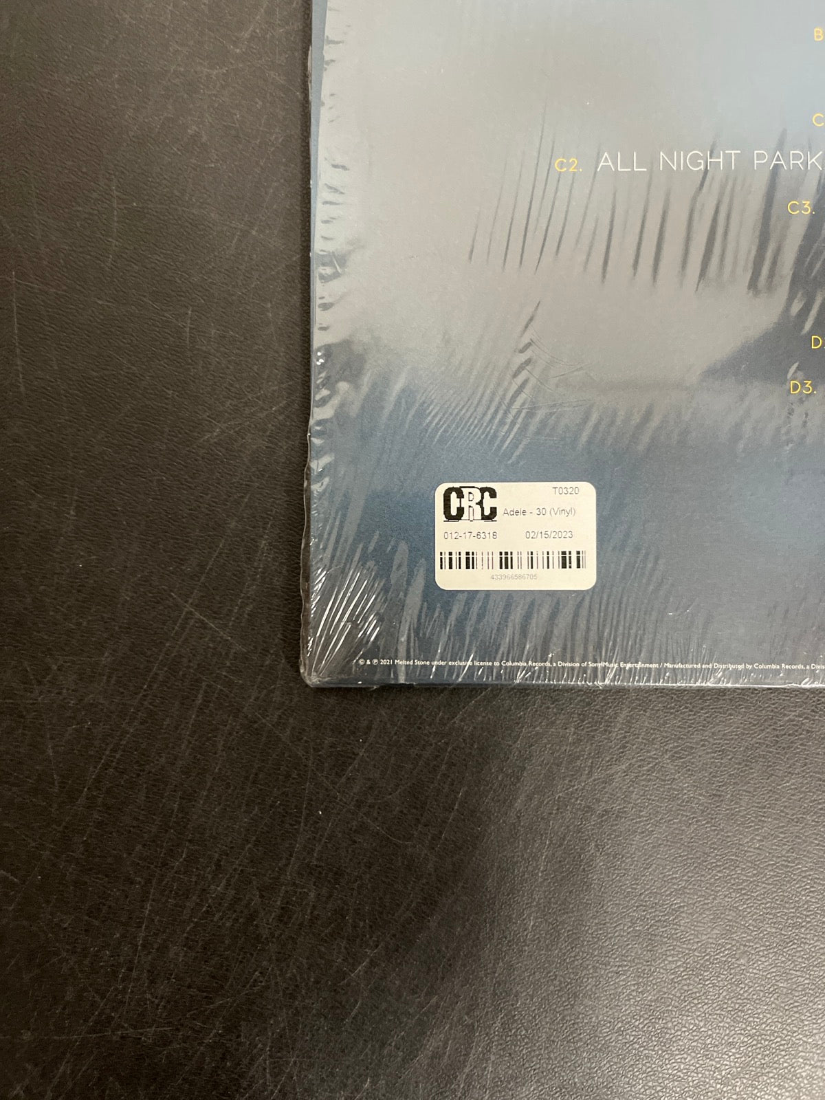 BACK_BL - Adele - 30 Target Exclusive 180gm Vinyl USED NOT TESTED