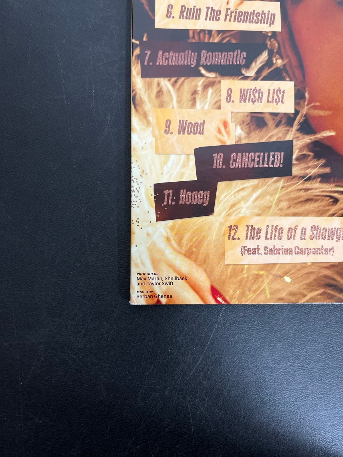 BACK_BL - Taylor Swift - The Life of a ... LE 180gm Pink Yellow Vinyl USED NOT TESTED