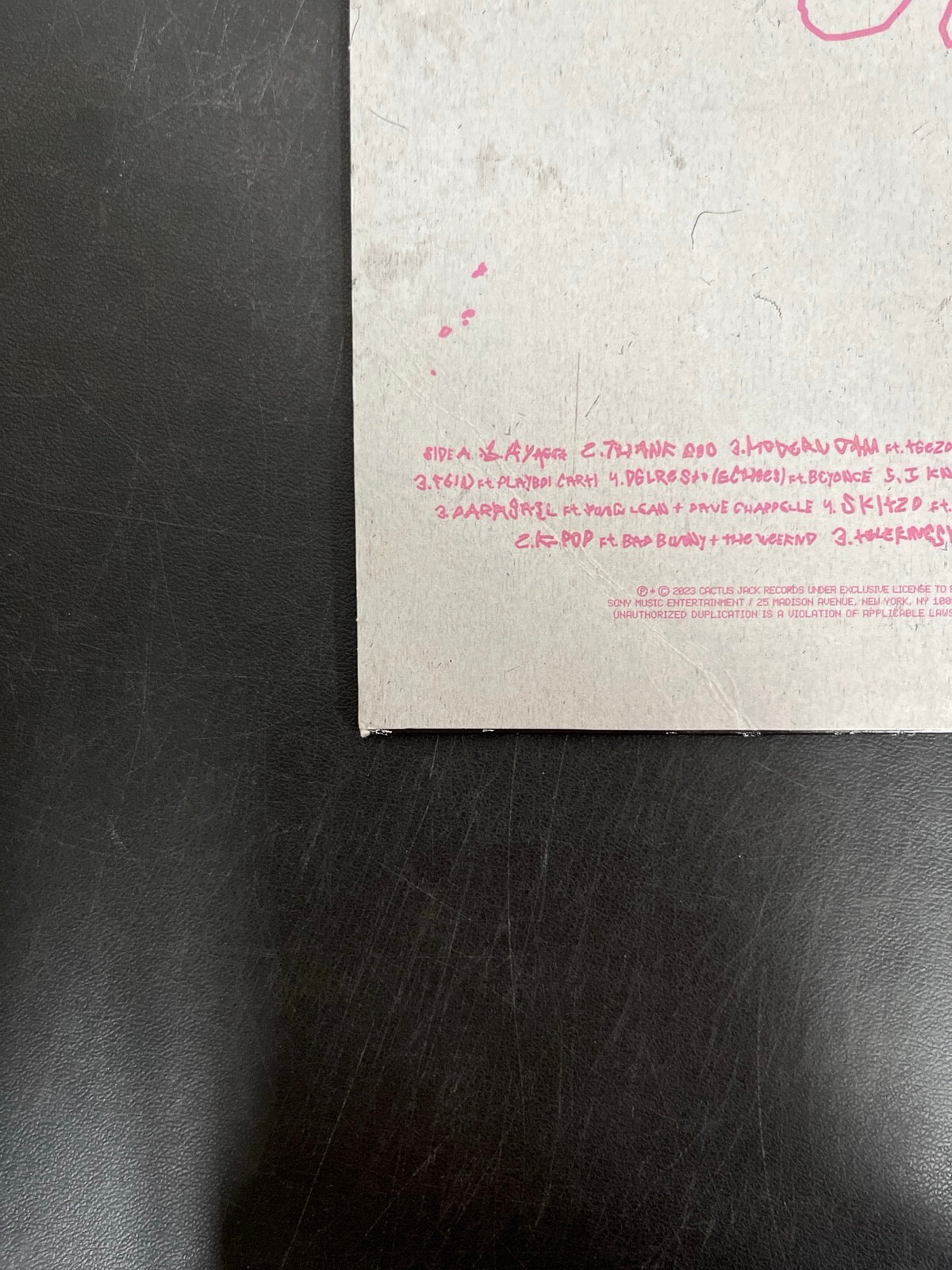 BACK_BL - Travis Scott - UTOPIA Vinyl USED NOT TESTED