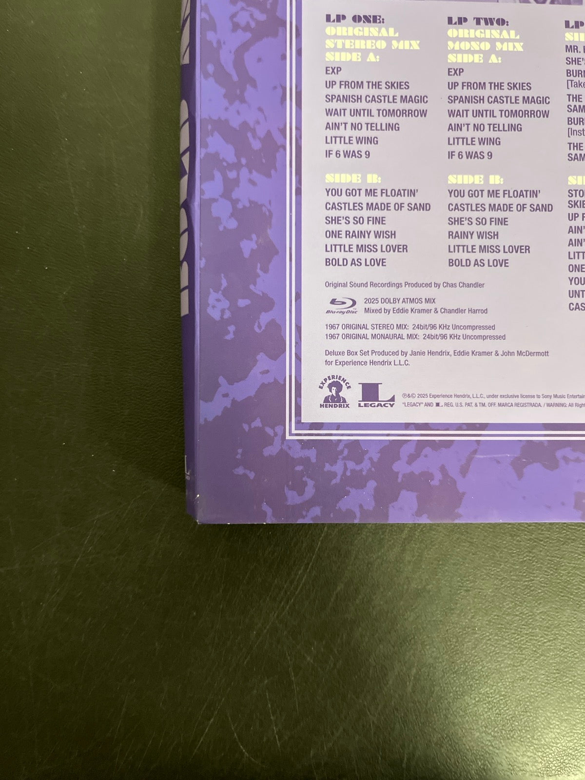 BACK_BL - The Jimi Hendrix Experience - Bold as Love Deluxe Ed. #01033 USED NOT TESTED