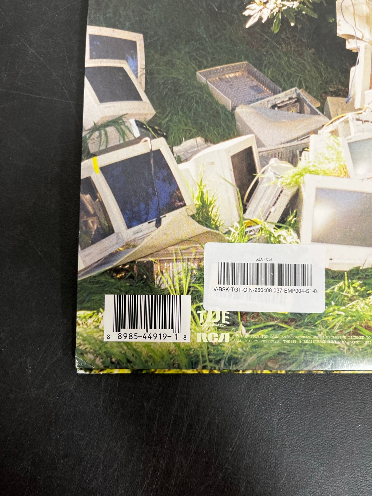BACK_BL - SZA - Ctrl LE Translucent Green Vinyl USED NOT TESTED