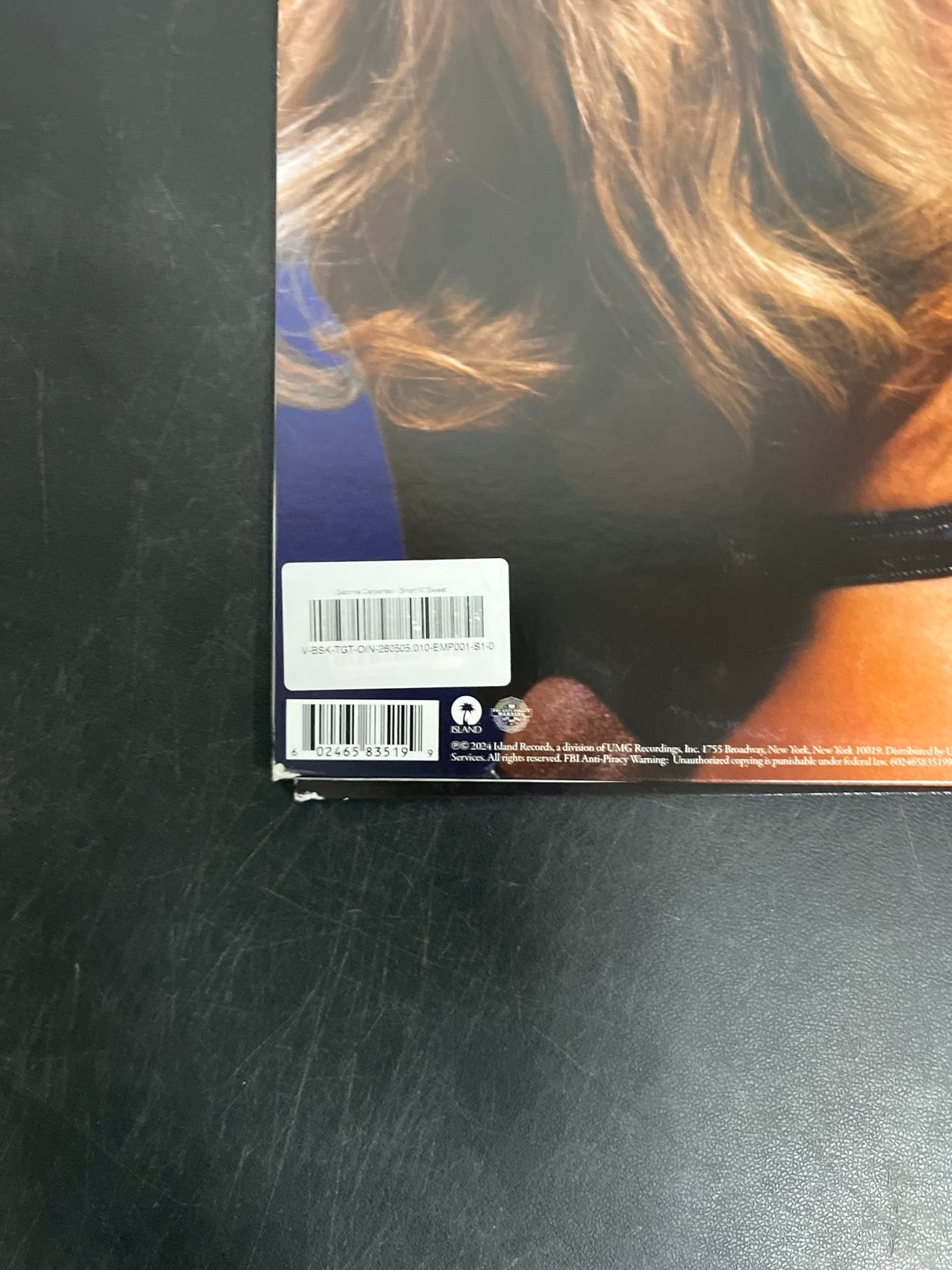 BACK_BL - Sabrina Carpenter-Short N ... LE Bubblegum Marble Vinyl USED NOT TESTED