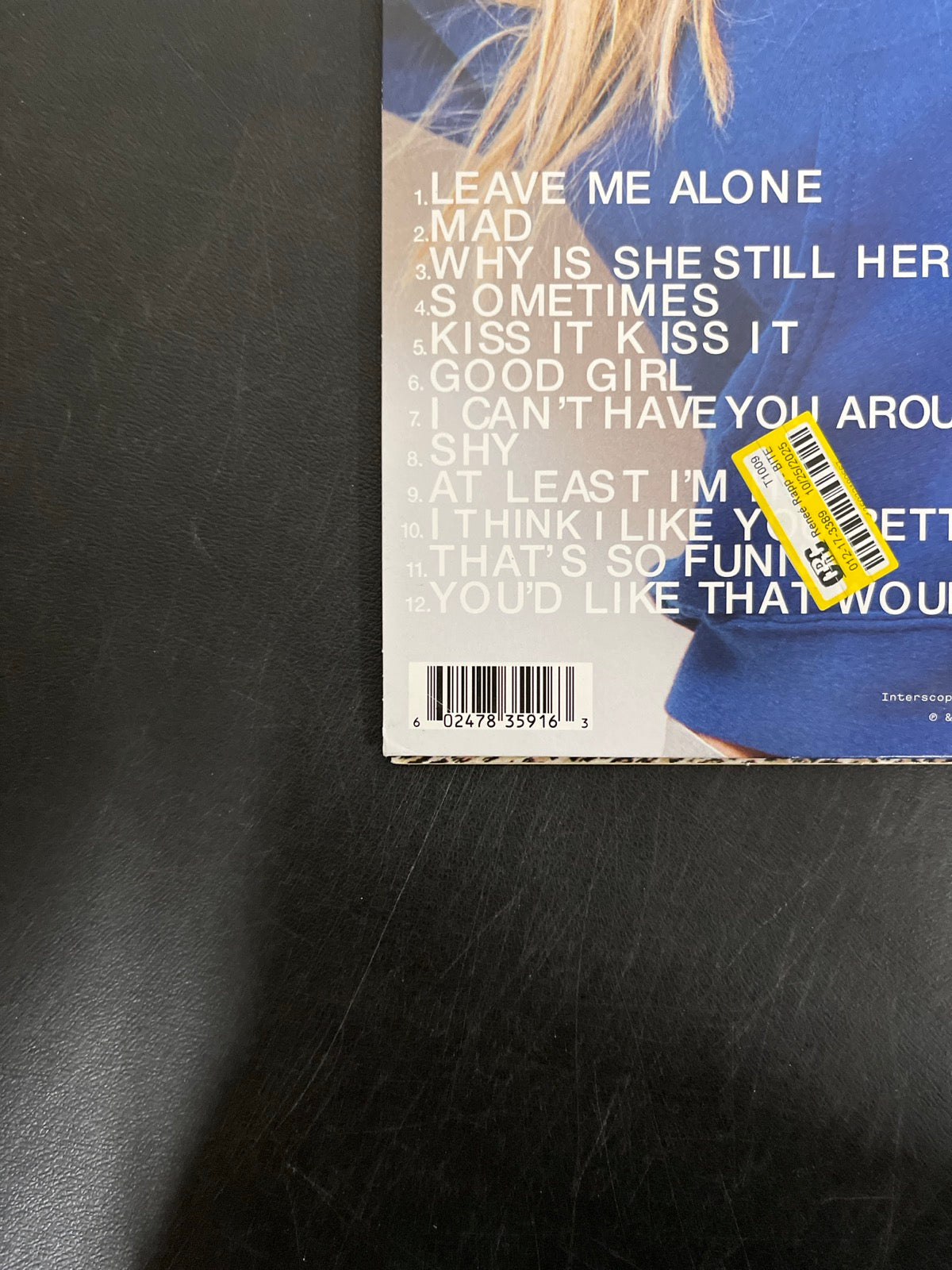 BACK_BL - Reneé Rapp - Bite Me LE Baby Blue Vinyl USED NOT TESTED