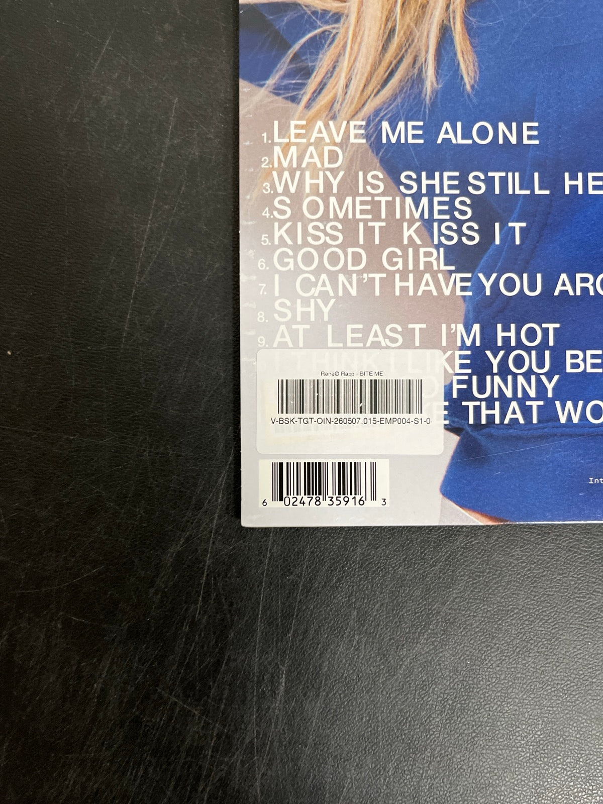 BACK_BL - Reneé Rapp - Bite Me LE Baby Blue Vinyl USED NOT TESTED