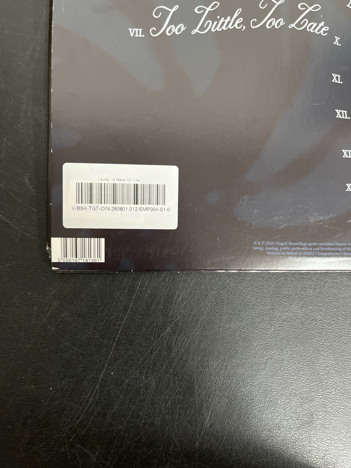 BACK_BL - Laufey - A Matter Of Time LE Green / Pink Vinyl USED NOT TESTED