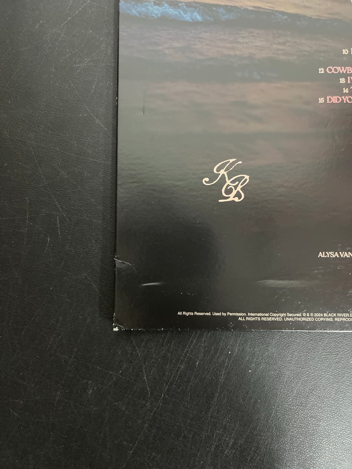BACK_BL - Kelsea Ballerini - Patterns LE Uncharted Waters Vinyl USED NOT TESTED