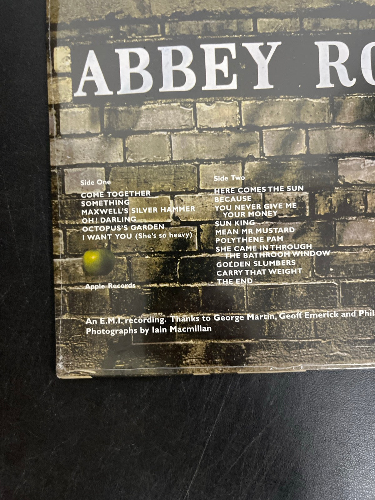 BACK_BL - The Beatles - Abbey Road LE 180gm Remastered Ann. Ed Vinyl USED NOT TESTED