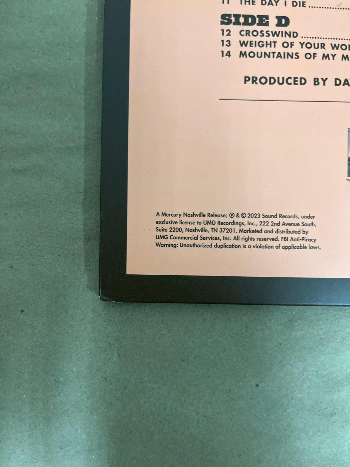 BACK_BL - Chris Stapleton - Higher Target Exclusive 180gm Pink Vinyl USED NOT TESTED