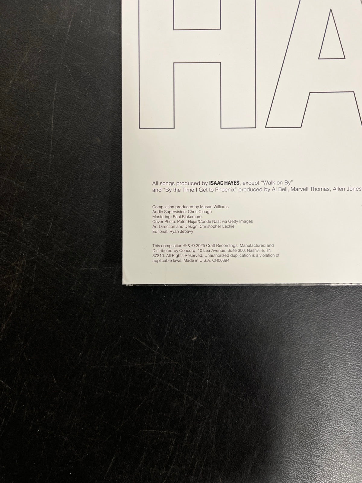 BACK_BL - Isaac Hayes - The Best Of Isaac H... LE Remastered Smoke Vinyl USED NOT TESTED