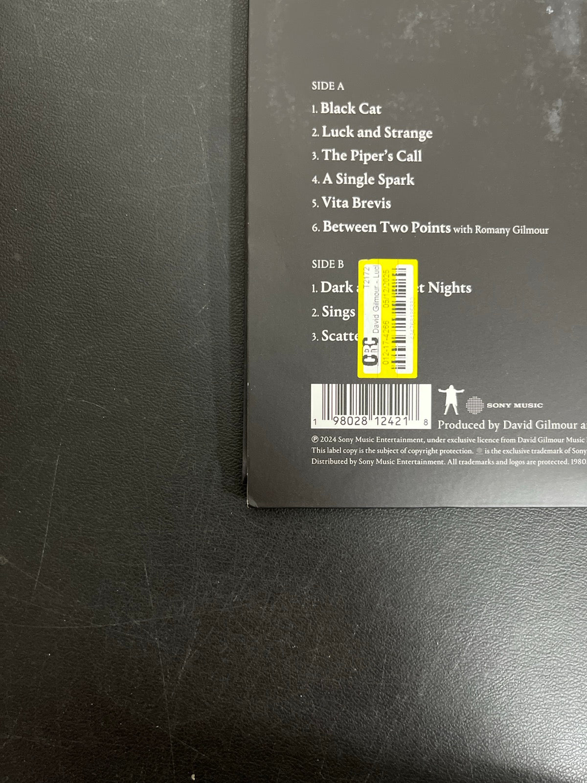 BACK_BL - David Gilmour - Luck and S... Target Exclusive Blue Vinyl USED NOT TESTED