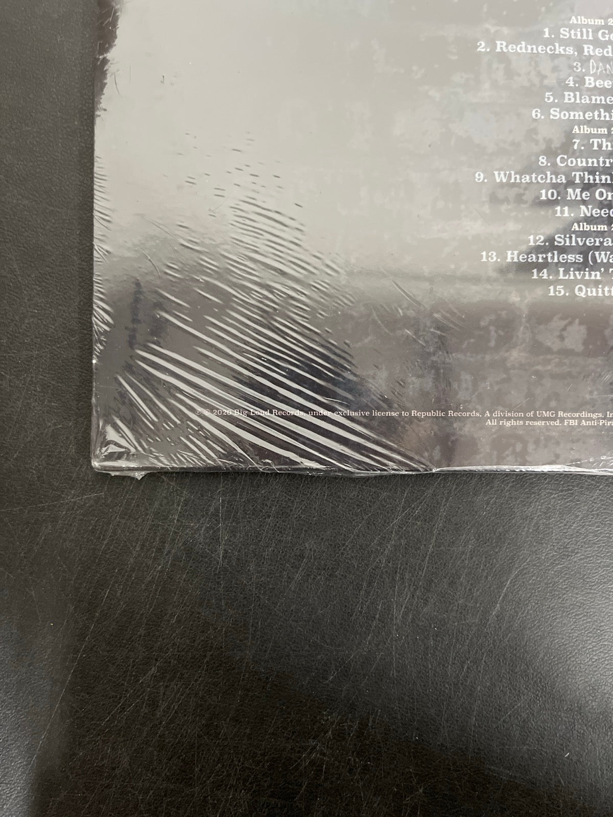 BACK_BL - Morgan Wallen - Dangerous: The Double Album Black Vinyl USED NOT TESTED