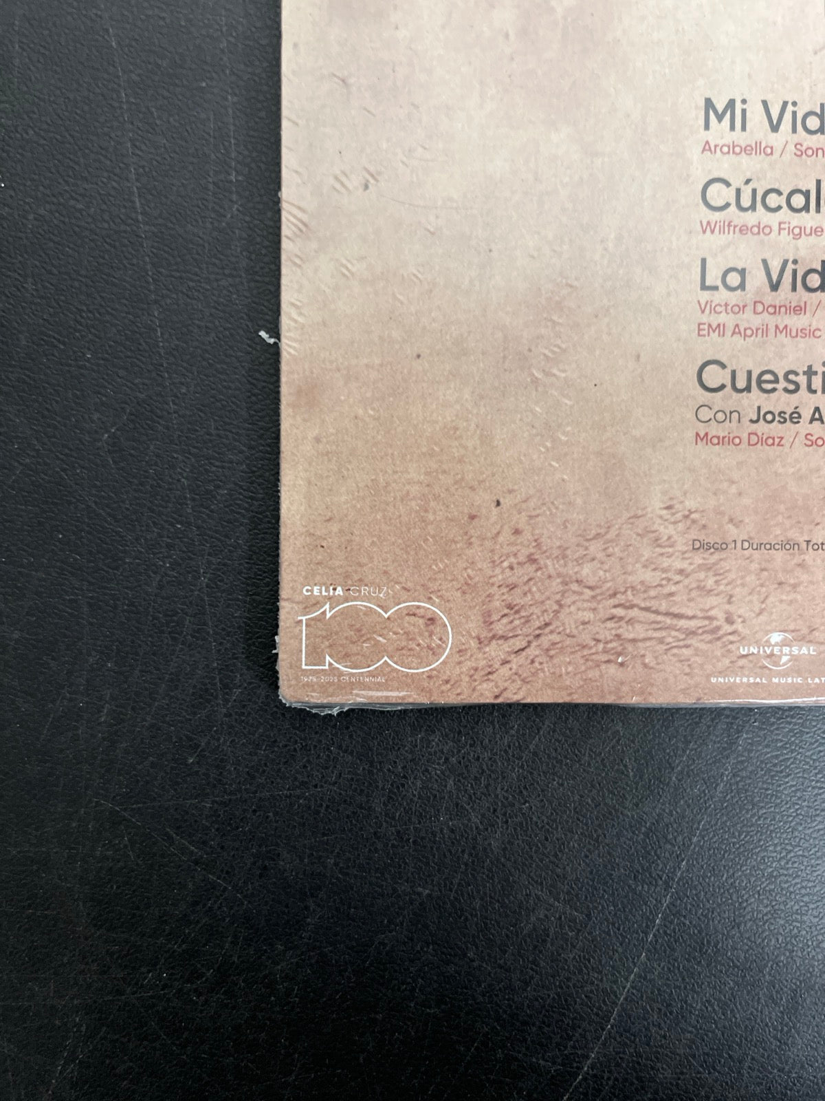BACK_BL - Celia Cruz - Éxitos Eternos: Centenn ... LE Cherry Marble Vinyl USED NOT TESTED