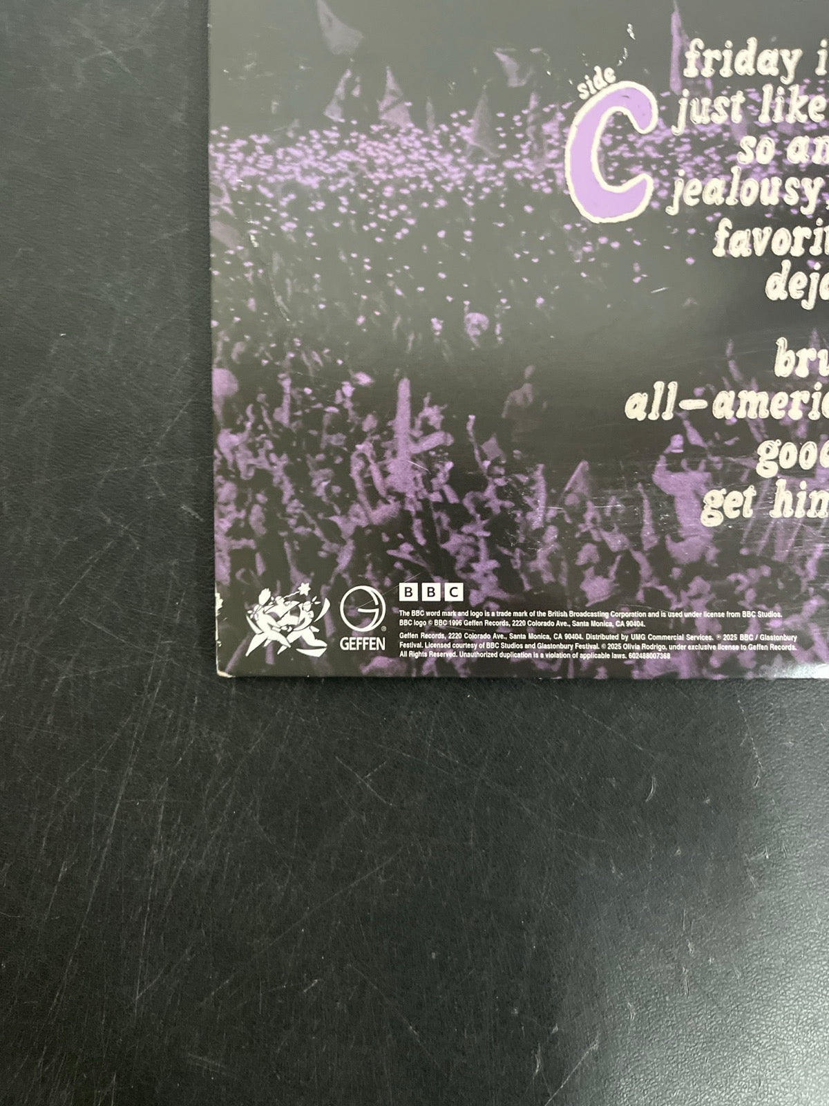 BACK_BL - Olivia Rodrigo - Live From ... LE Teal / Blue Vinyl USED NOT TESTED