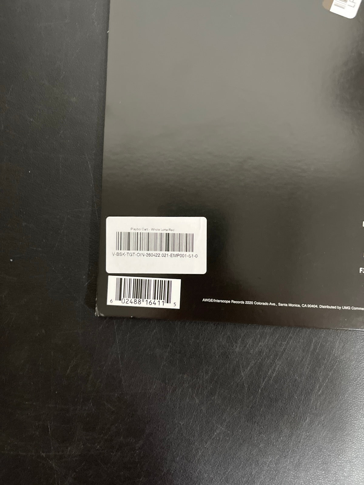 BACK_BL - Playboi Carti - Whole Lotta Red LE Red Vinyl USED NOT TESTED