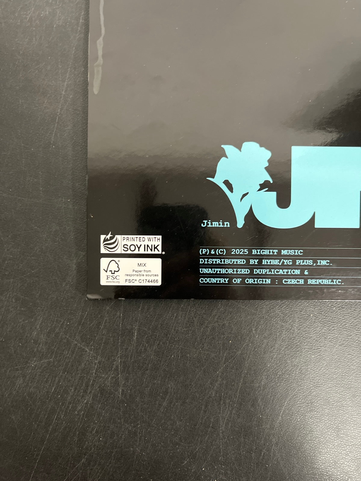 BACK_BL - Jimin (BTS) - Muse LE BLue Vinyl USED NOT TESTED