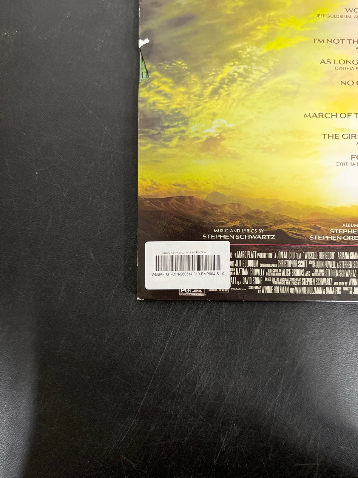 BACK_BL - Wicked: For Good OST LE Pink / Green Vinyl USED NOT TESTED