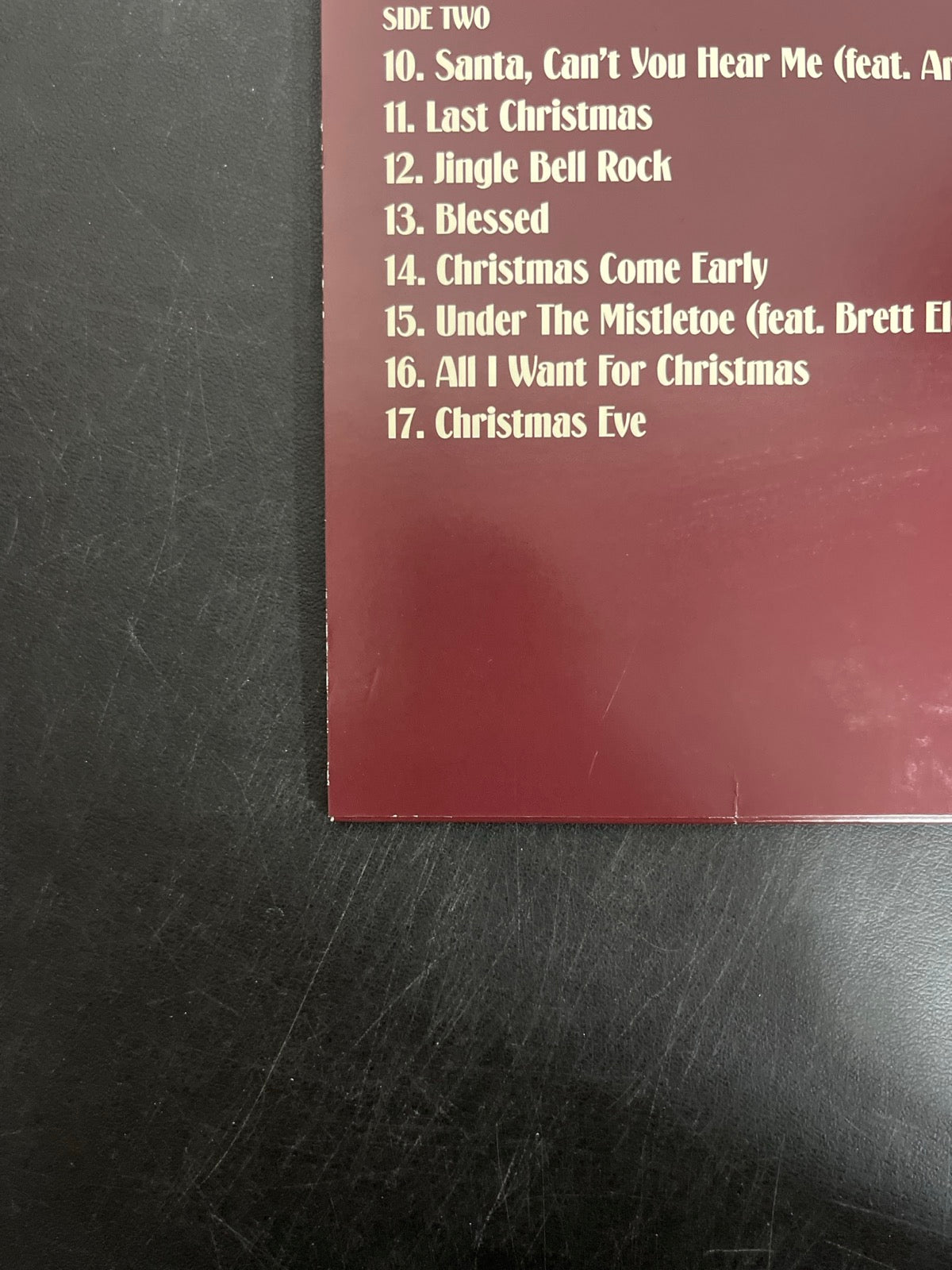 BACK_BL - Kelly Clarkson - When Christmas Comes Around LE Red Vinyl USED NOT TESTED