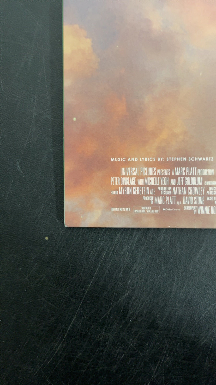 BACK_BL - Wicked OST LE Etched Green and Pink Splatter Vinyl USED NOT TESTED