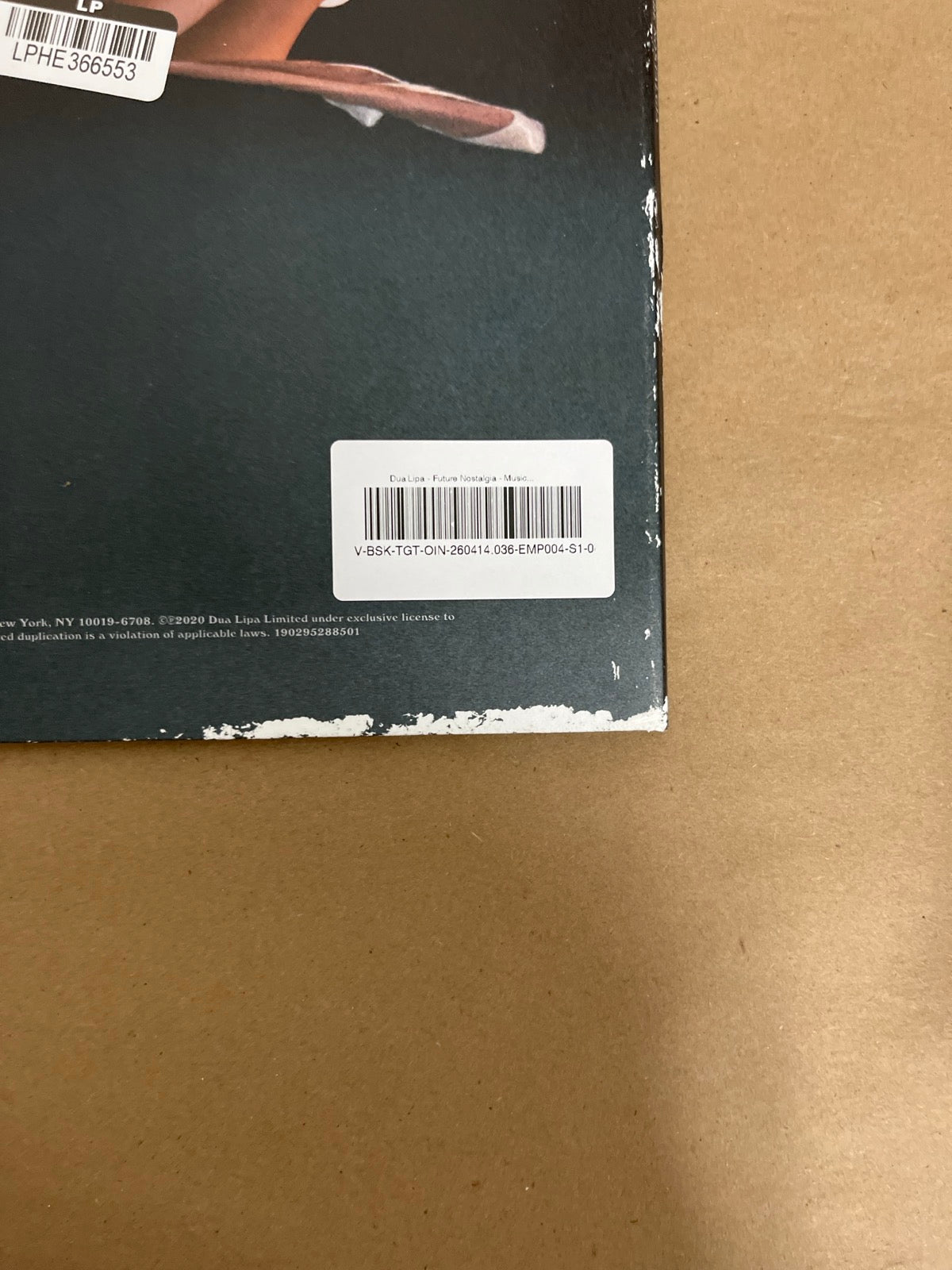 BACK_BR - Dua Lipa - Future Nostalgia Reissue Vinyl USED NOT TESTED