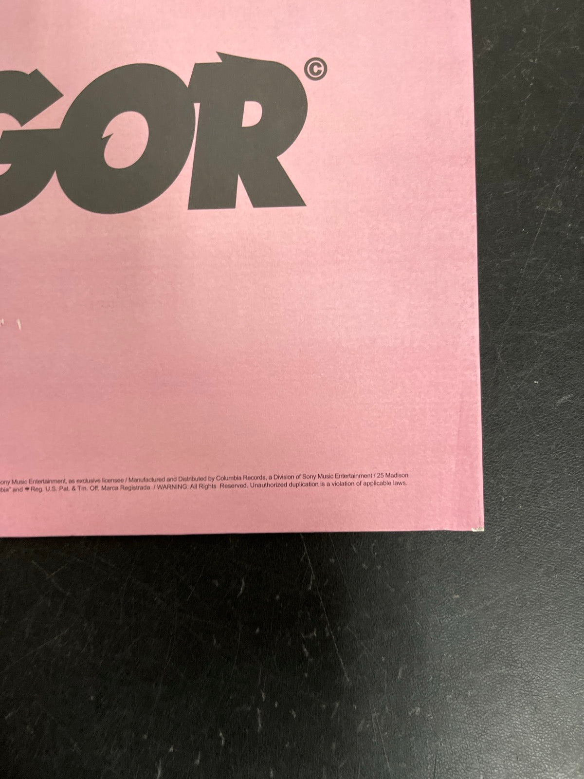 BACK_BR - Tyler, The Creator - IGOR Black Vinyl USED NOT TESTED