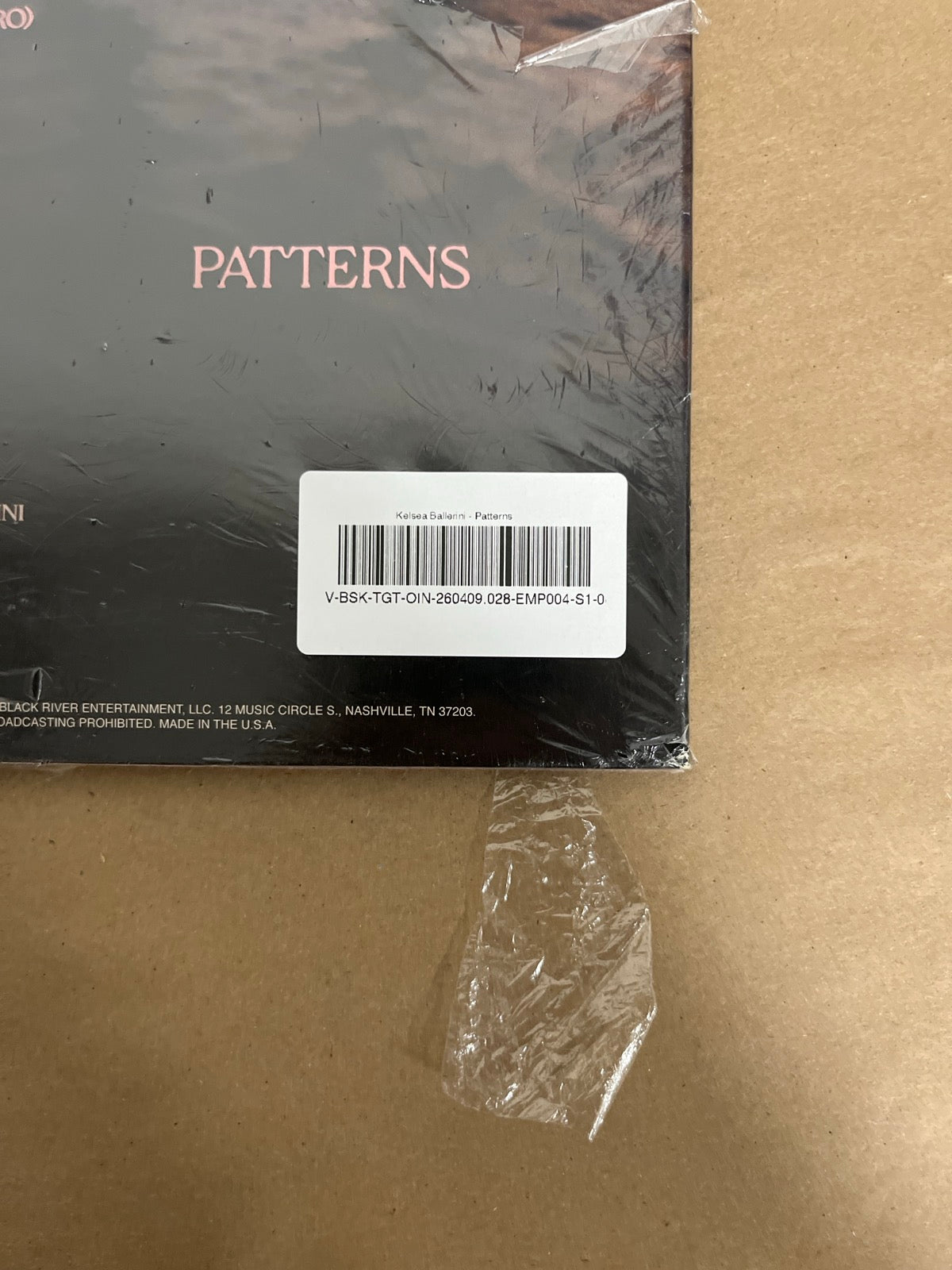 BACK_BR - Kelsea Ballerini - Patterns LE Uncharted Waters Vinyl USED NOT TESTED