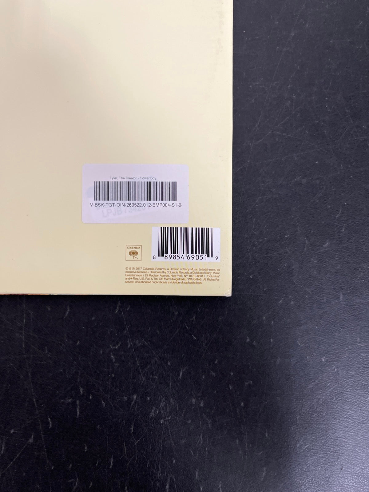 BACK_BR - Tyler, the Creator - Flower Boy LE Vinyl USED NOT TESTED