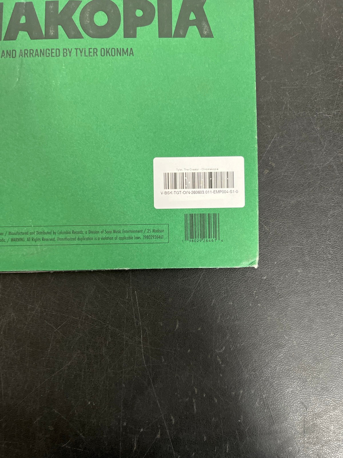 BACK_BR - Tyler, the Creator - Chromakopia 180gm Deluxe Opaque White Vinyl USED NOT TESTED