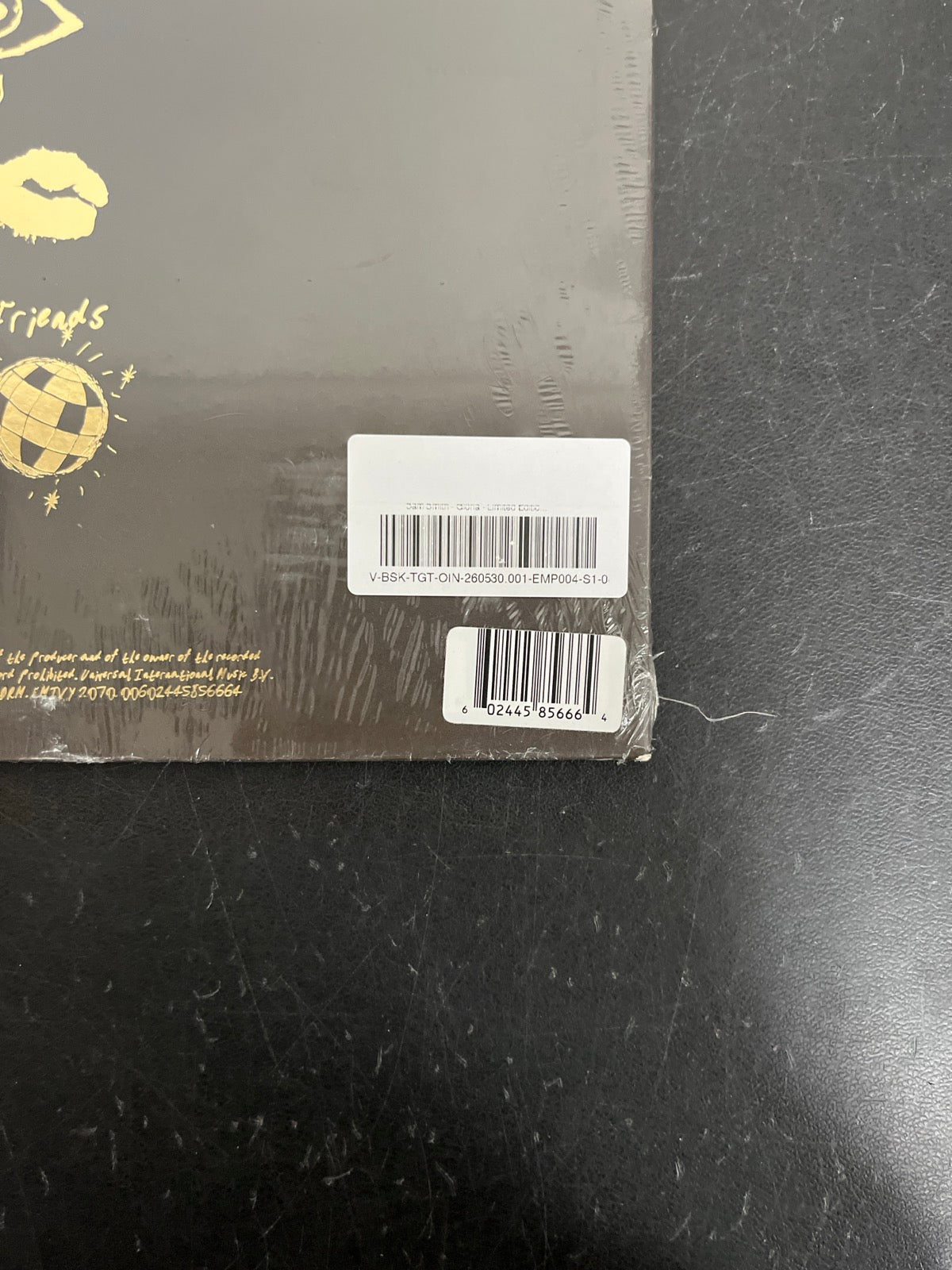BACK_BR - Sam Smith - Gloria LE Translucent Vinyl SEALED NOT TESTED