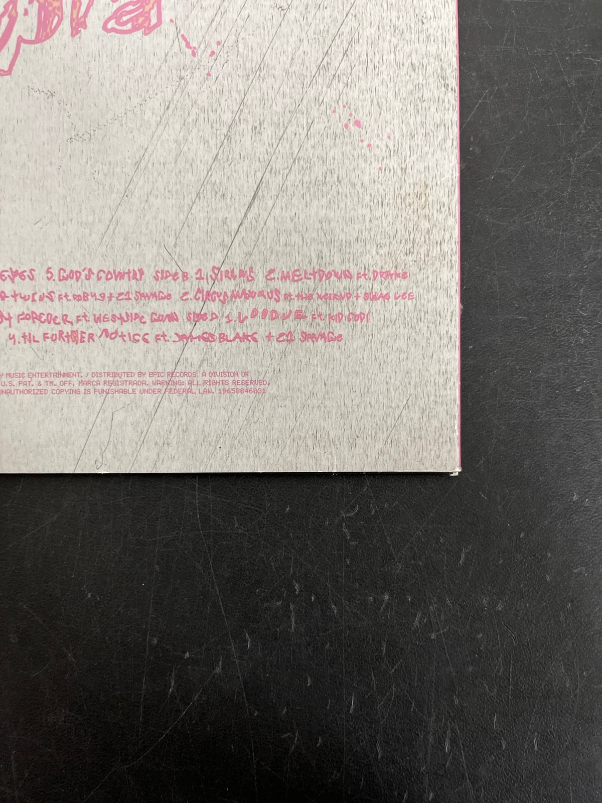BACK_BR - Travis Scott - UTOPIA Vinyl USED NOT TESTED